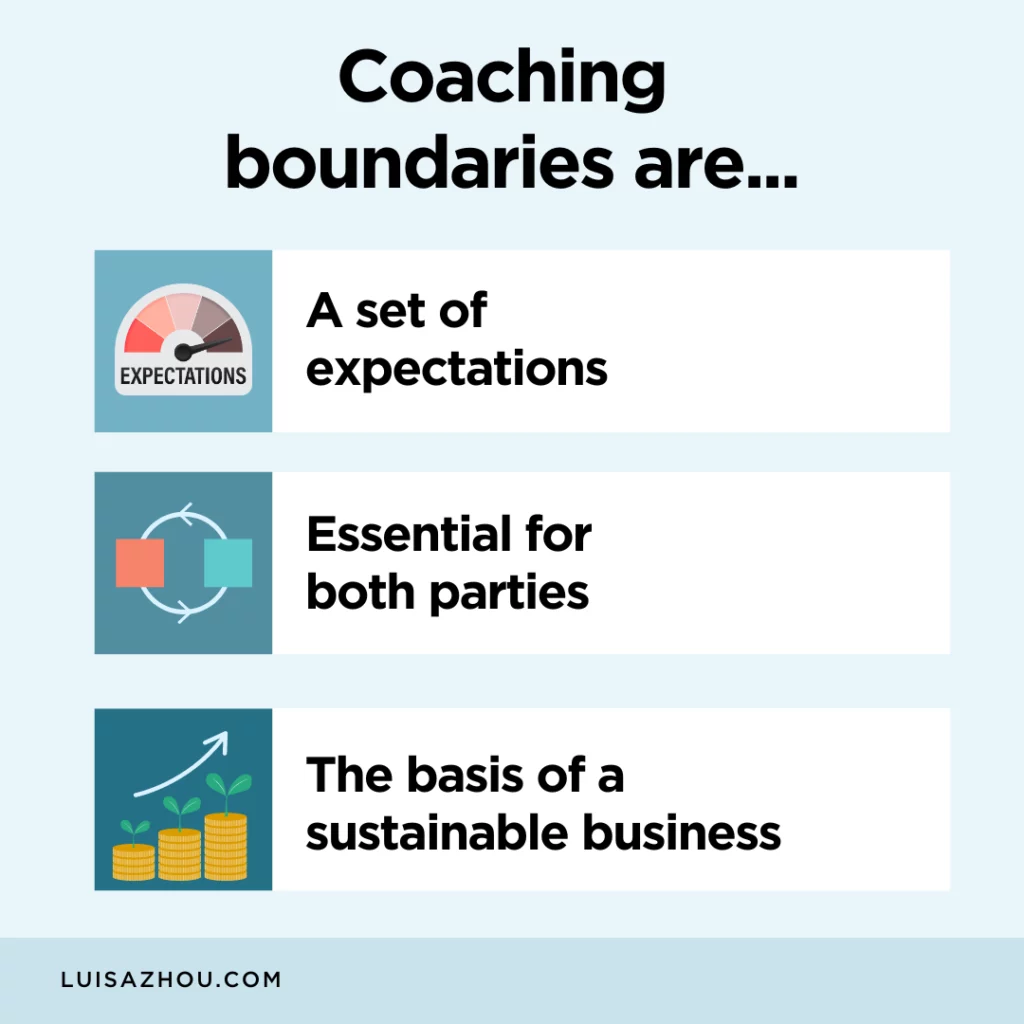 Coaching boundaries definition