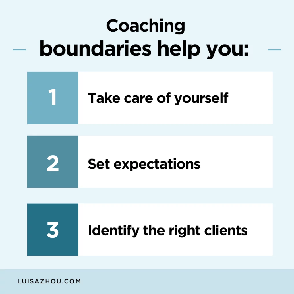 Importance of coaching boundaries
