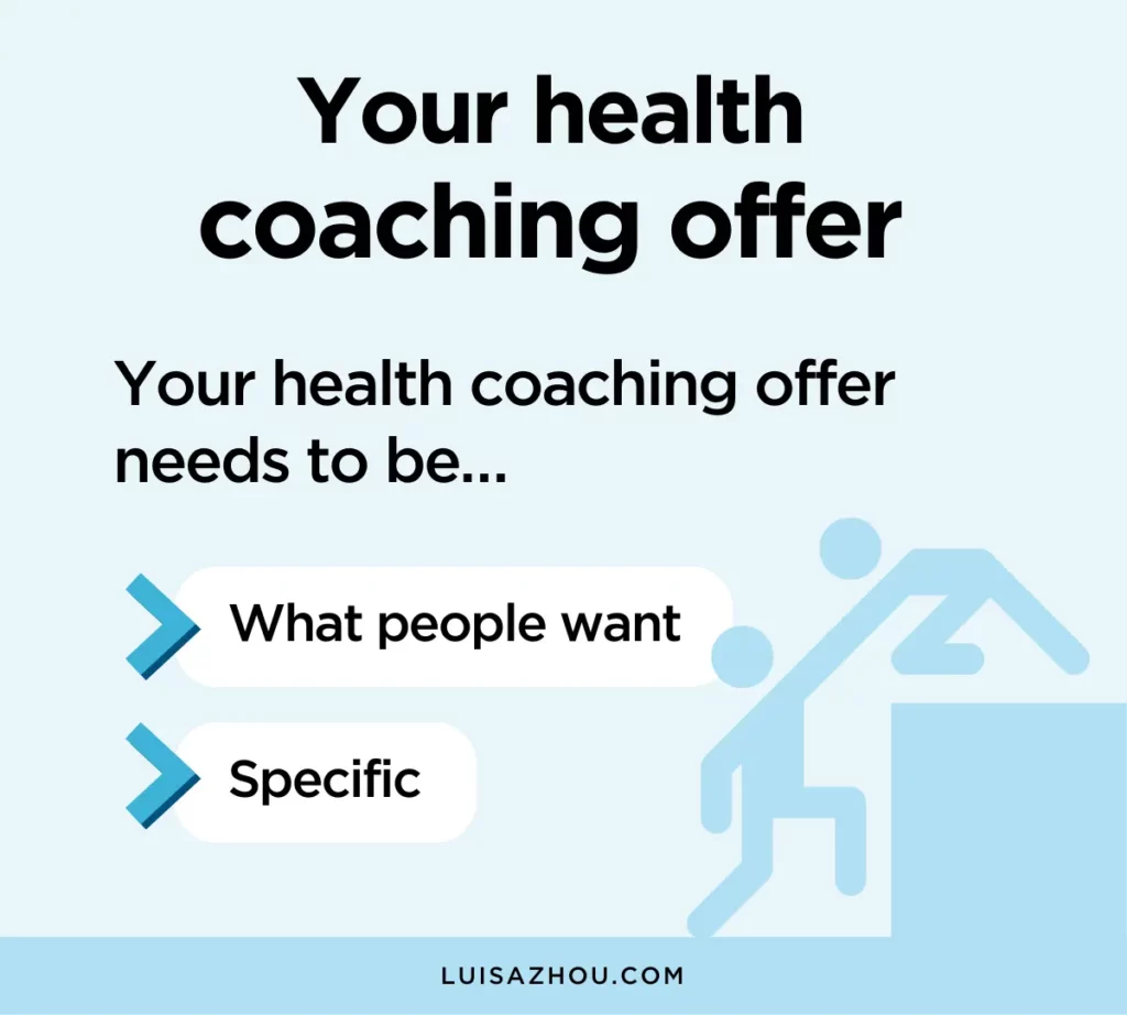 Health coaching offer visual 