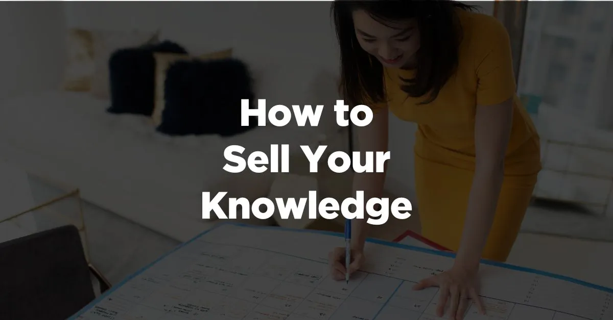 sell your knowledge thumbnail