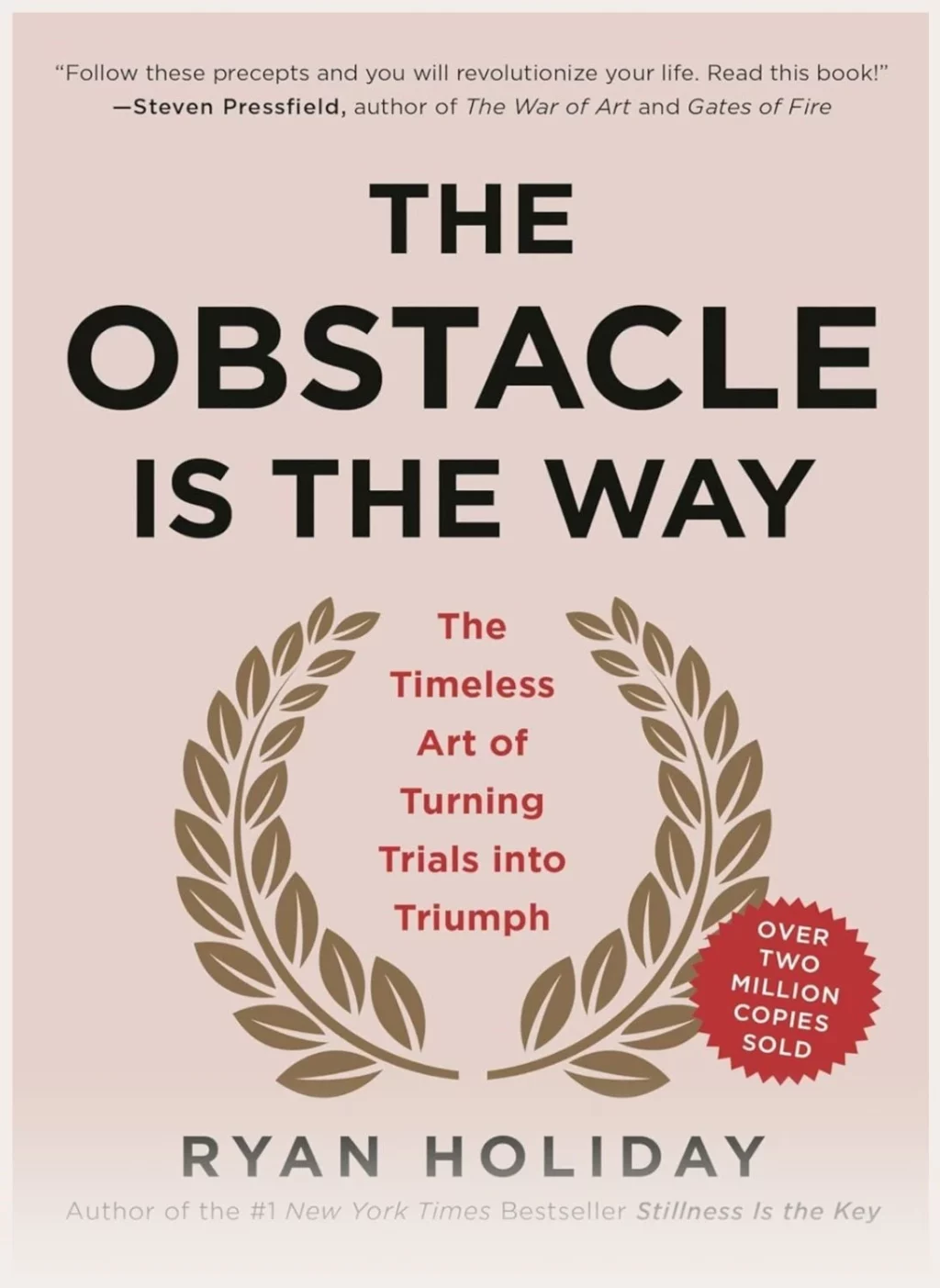 Screenshot of the Obstacle is the Way book cover