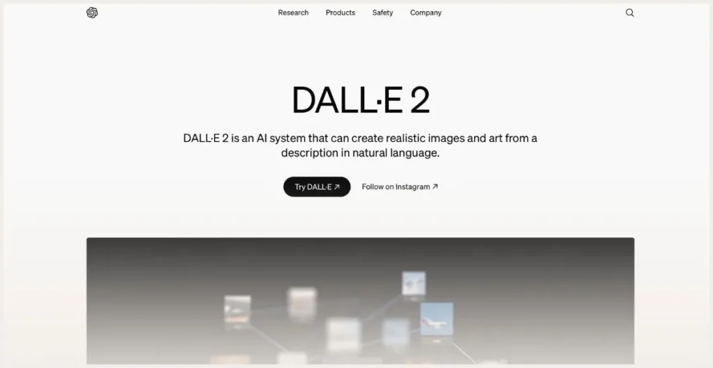 DALL-E website