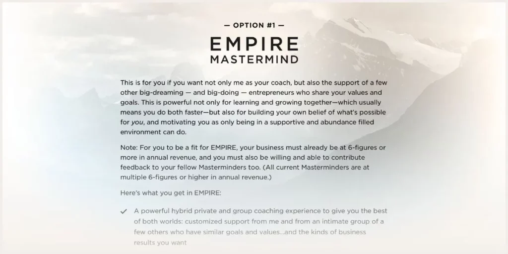 screenshot of Empire mastermind