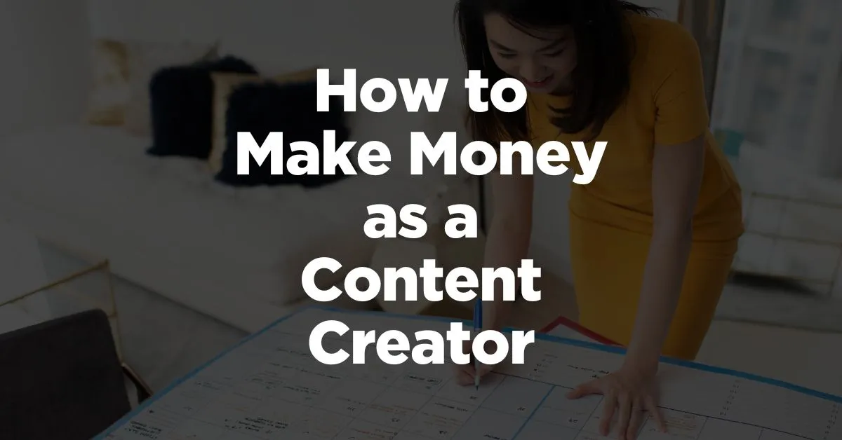 make money as a content creator thumbnail